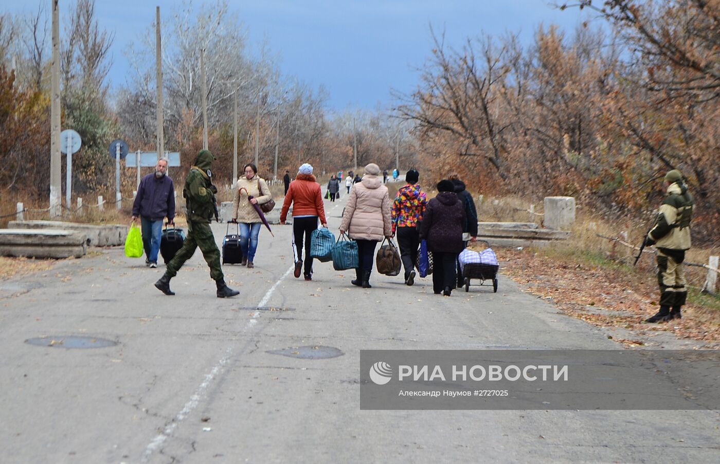 Открытие пункта пропуска в станице Луганской