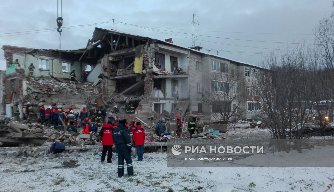 Взрыв газа в доме в Хабаровском крае