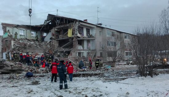 Взрыв газа в доме в Хабаровском крае