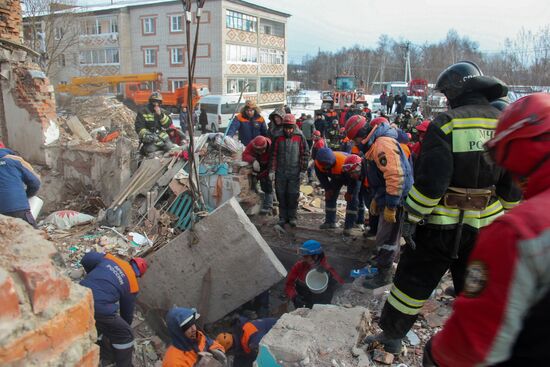 Взрыв газа в жилом доме в Хабаровском крае