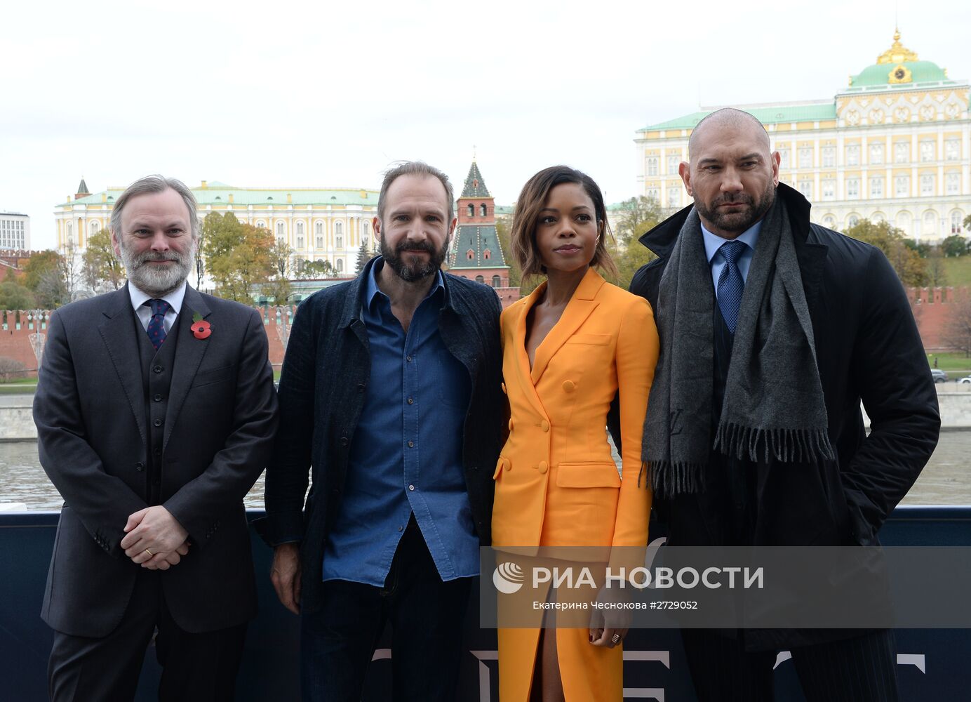 Актеры Рэйф Файнс, Наоми Харрис и Дэйв Батиста посетили Москву в рамках премьеры фильма "007: Спектр"