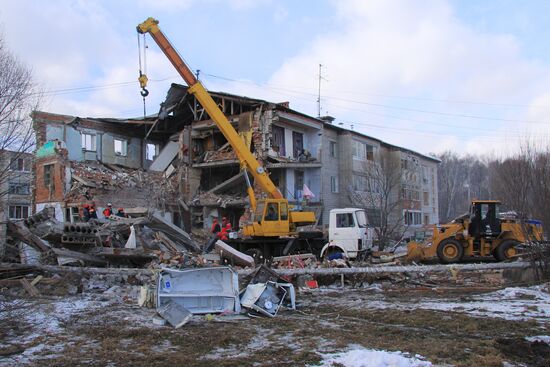 Взрыв газа в жилом доме в Хабаровском крае