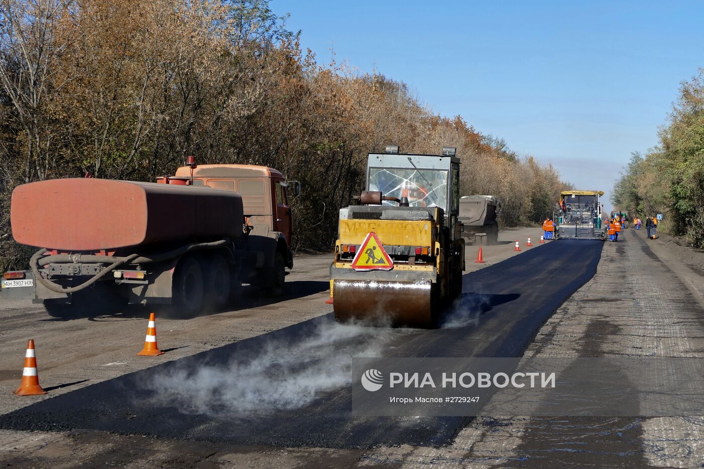 Ремонт дорог в ДНР