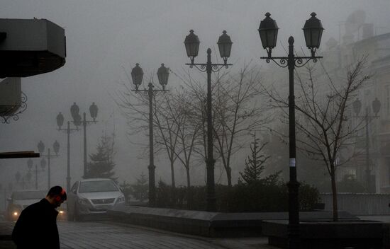 Утренний туман во Владивостоке