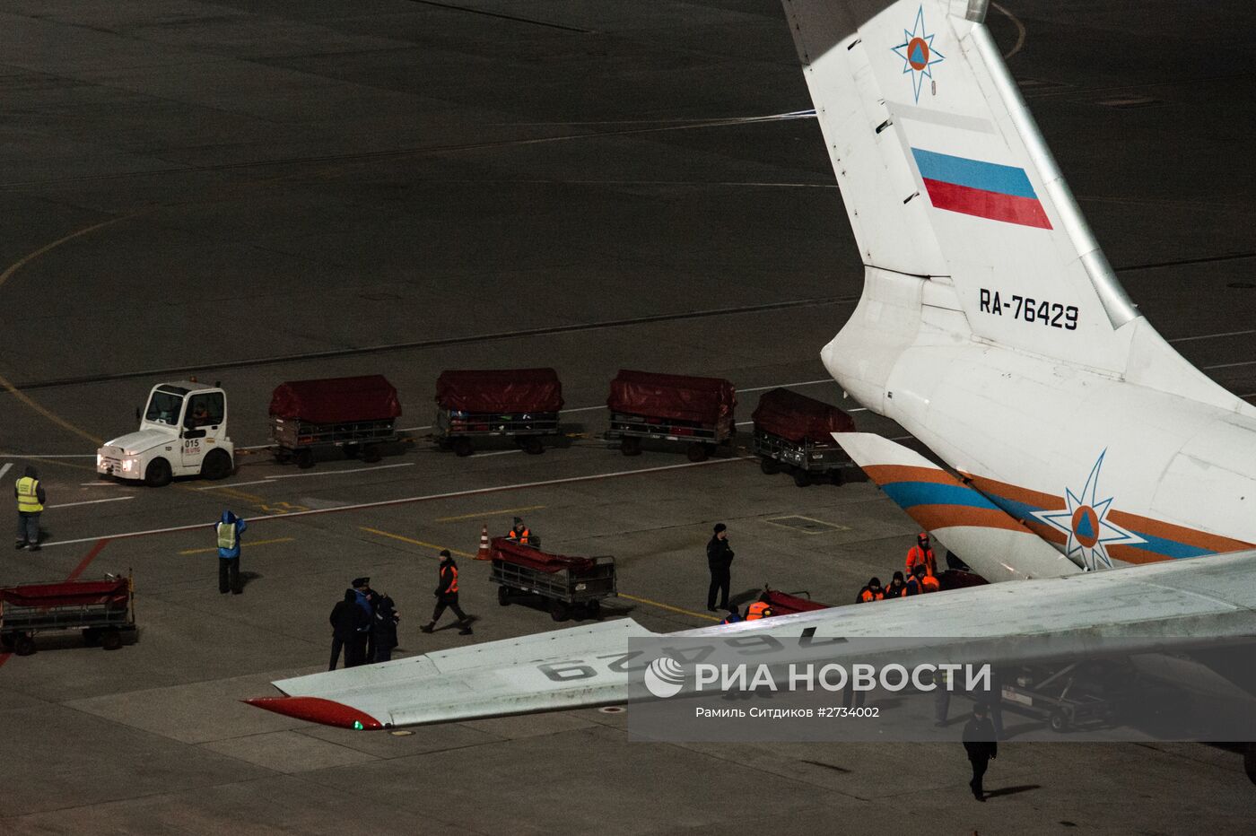 Первый спецборт МЧС России доставил багаж российских туристов, покидающих Египет, в Москву
