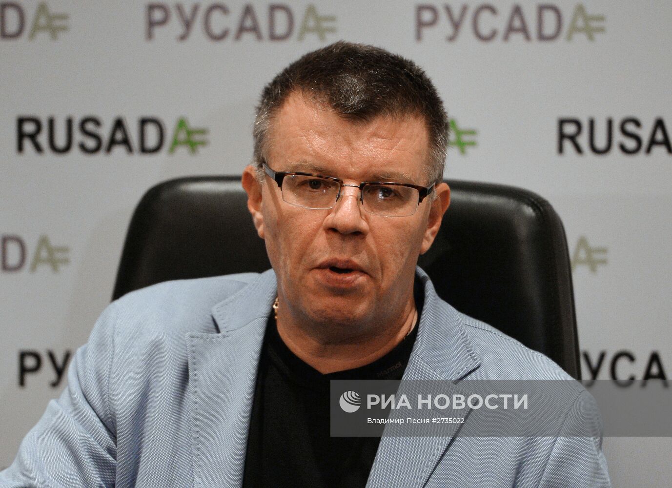 Пресс-конференция главы РУСАДА Никиты Камаева