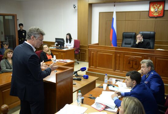Заседание суда по делу экс-депутата Екатеринбургской городской думы Олега Кинева