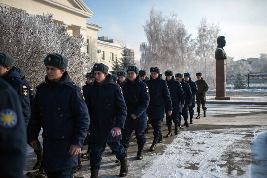 Призыв на военную службу в городах России