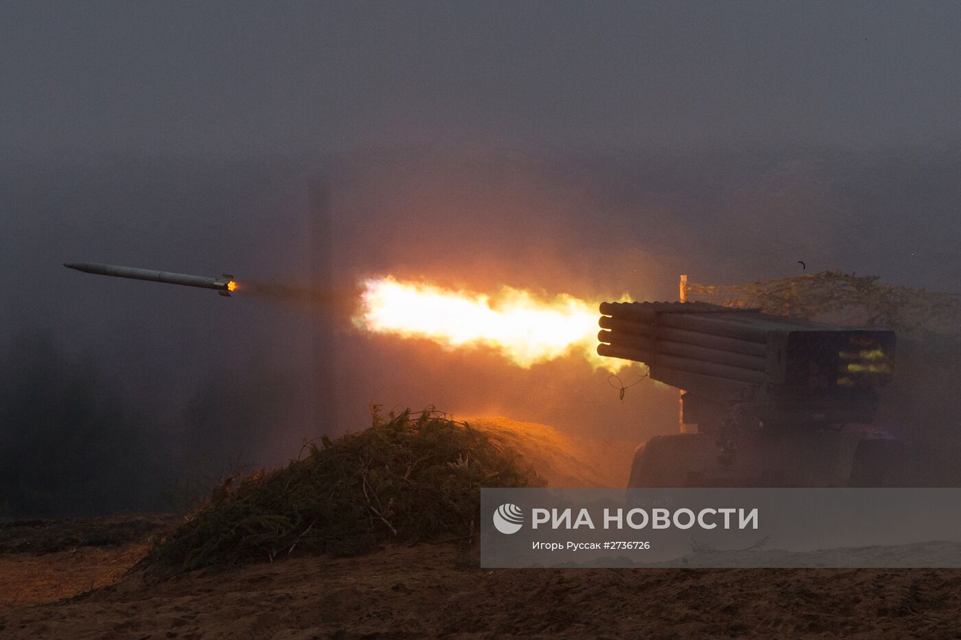 Боевые стрельбы из ракетно-артиллерийского вооружения в Ленинградской области