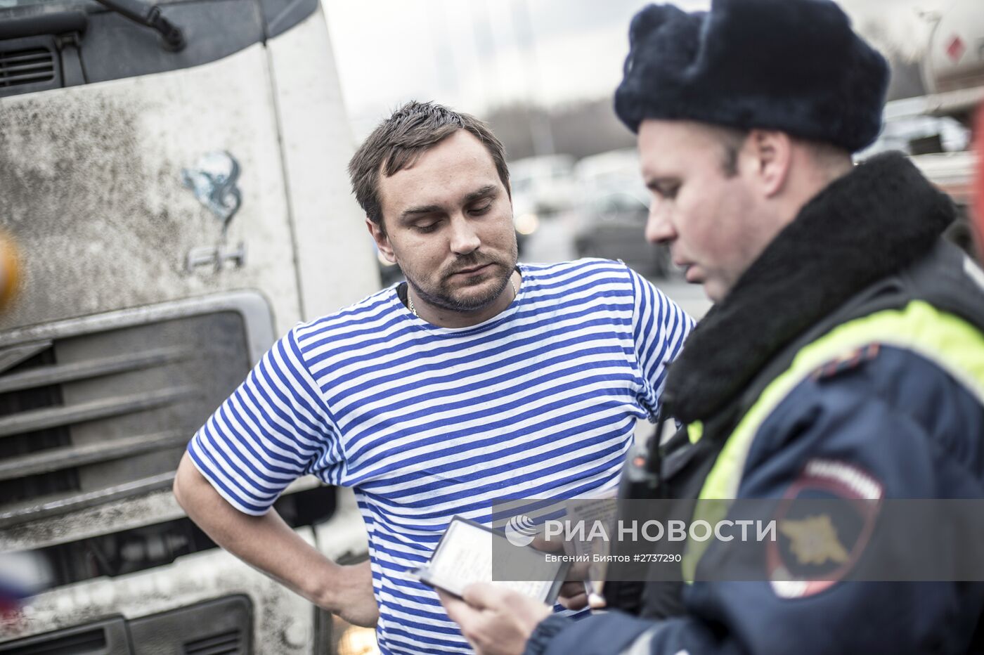 Рейд "скрытых" патрулей ДПС в Москве