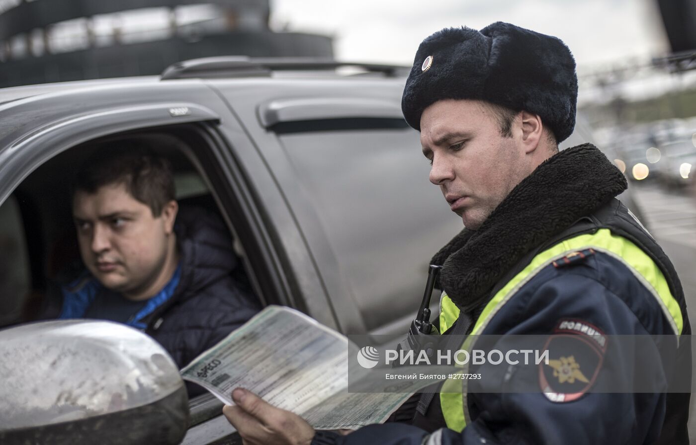 Рейд "скрытых" патрулей ДПС в Москве