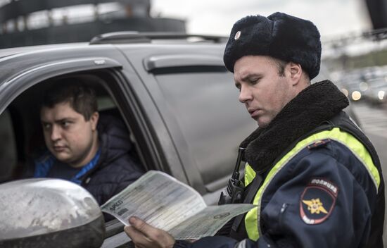 Рейд "скрытых" патрулей ДПС в Москве