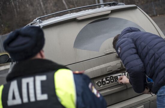 Рейд "скрытых" патрулей ДПС в Москве