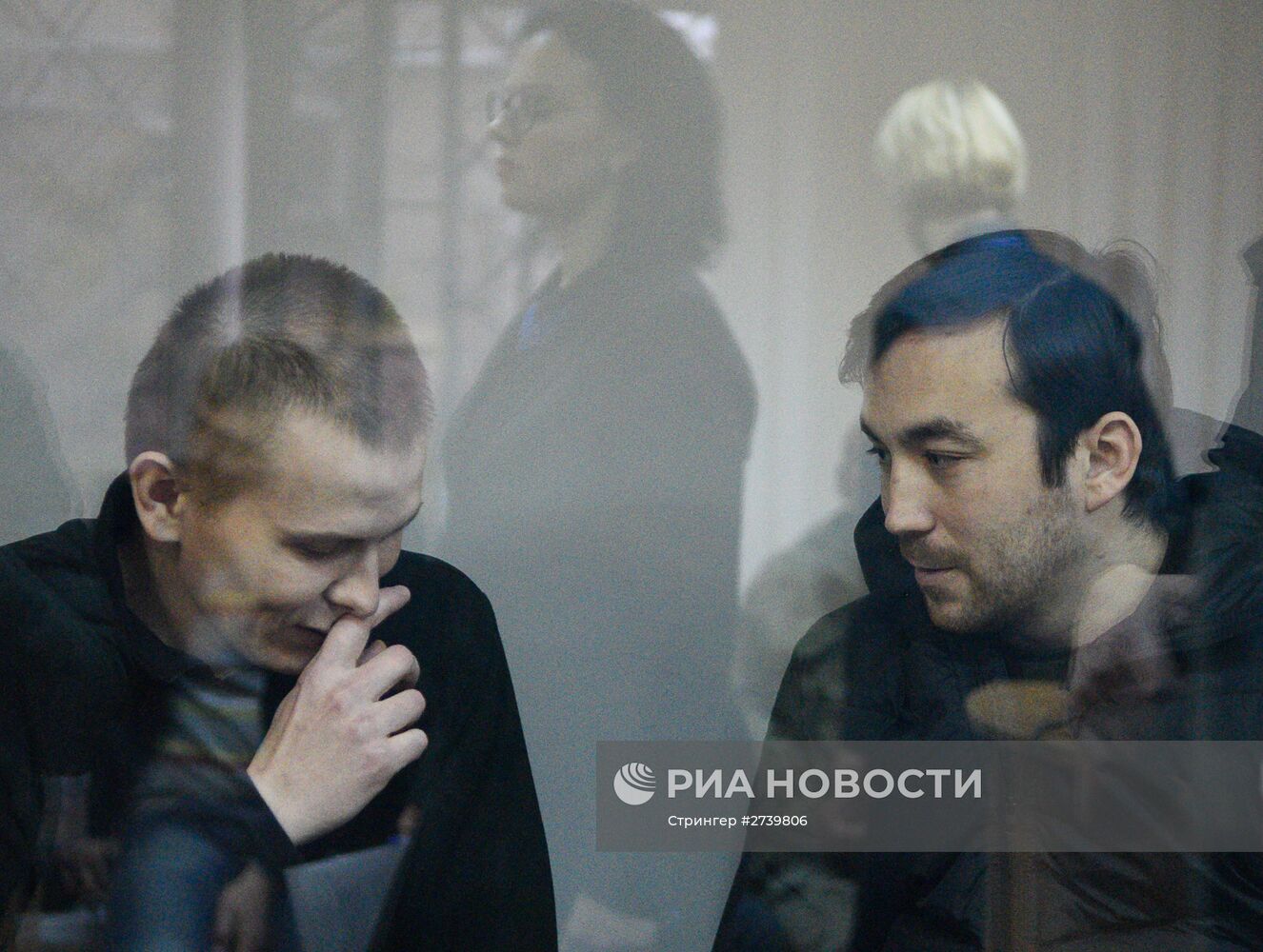 Заседание суда по делу А.Александрова и Е.Ерофеева в Киеве