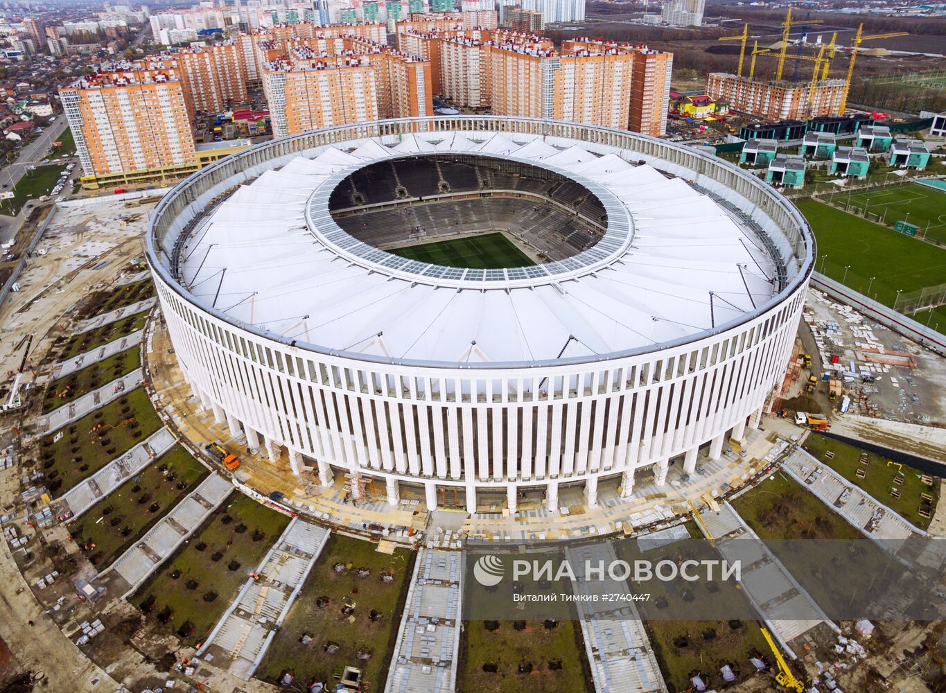 Строительство стадиона ФК "Кранодар"