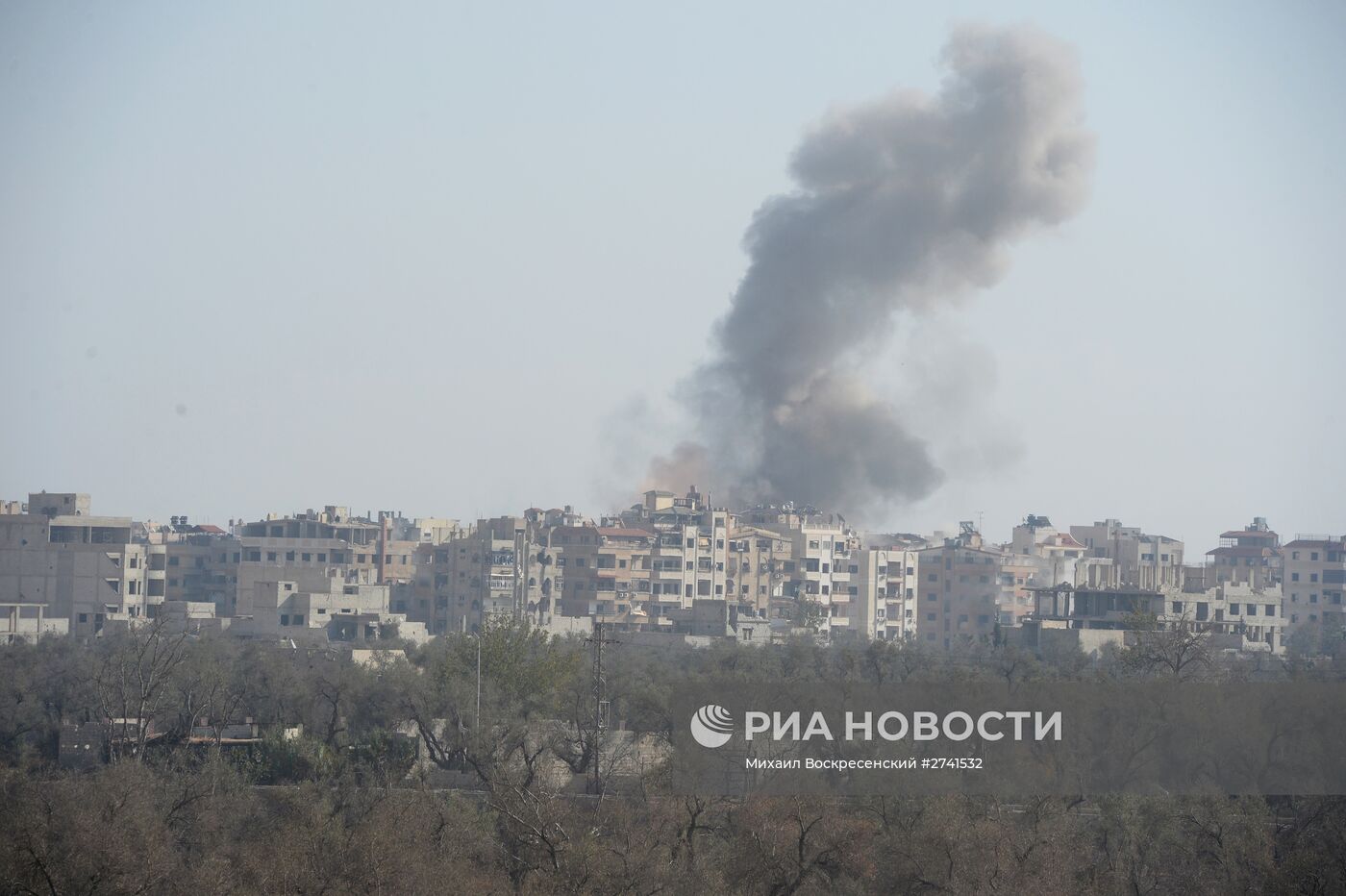 Спецоперация САА в пригороде Дамаска Думе