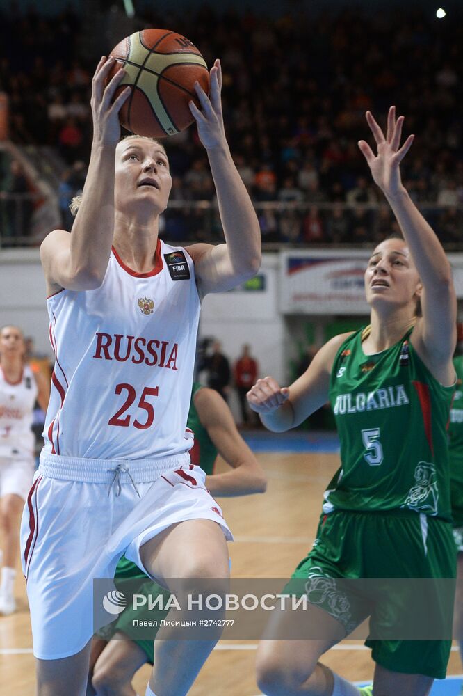 Баскетбол. Отборочный матч ЧЕ-2017. Женщины. Россия - Болгария