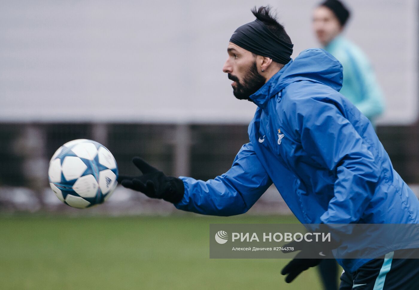 Футбол. Лига чемпионов. Тренировка ФК "Зенит"