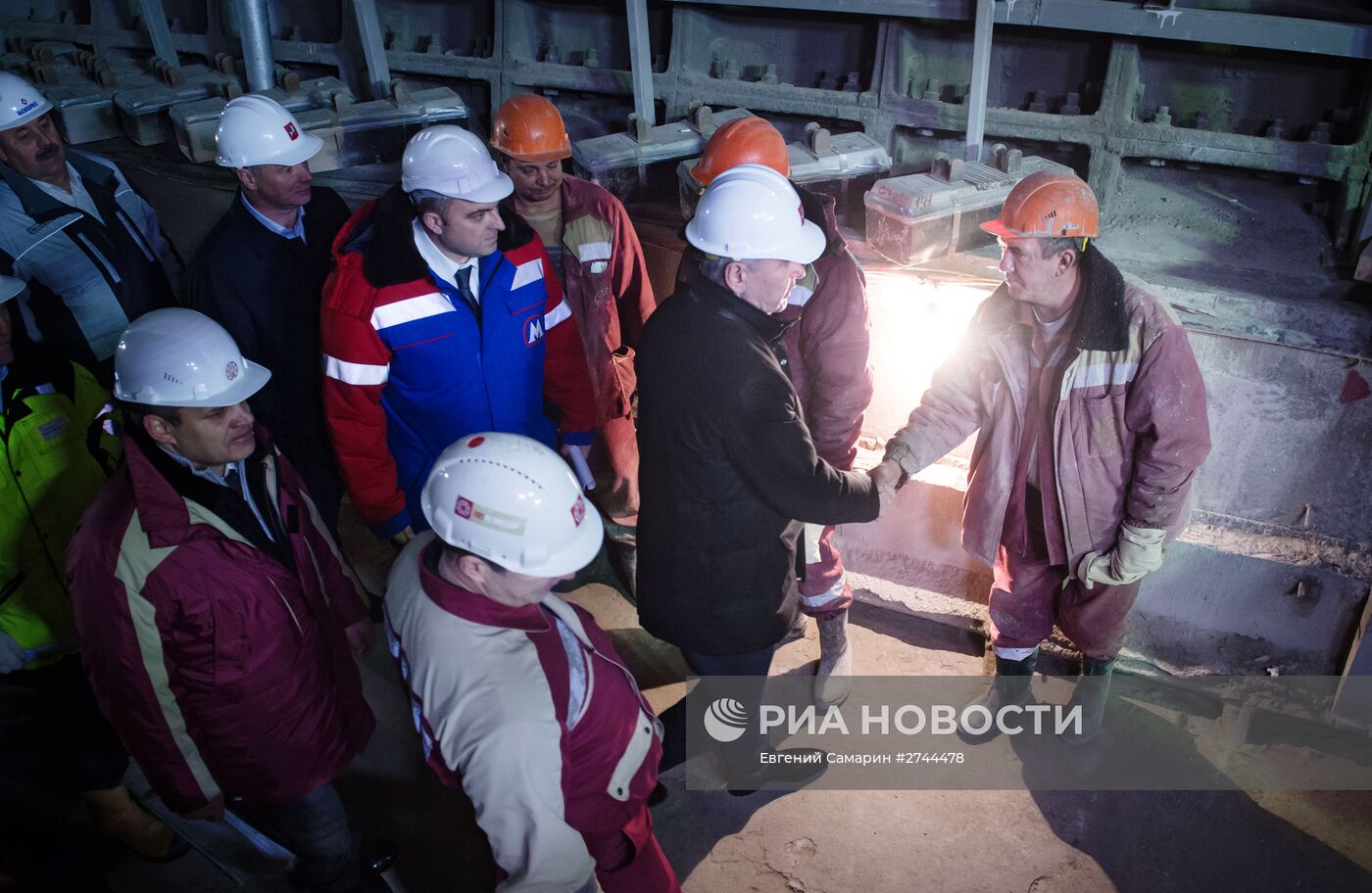Мэр Москвы С.Собянин посетил строящуюся станцию метро "Фонвизинскую"