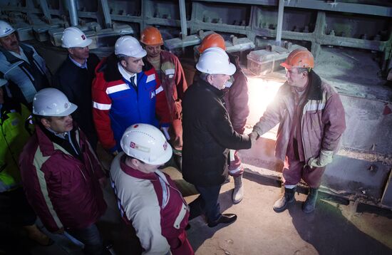 Мэр Москвы С.Собянин посетил строящуюся станцию метро "Фонвизинскую"