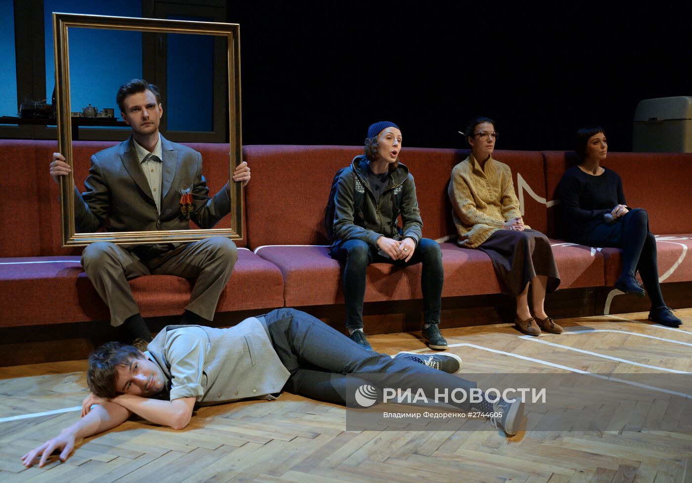 Прогон спектакля "Кот стыда" по пьесам молодых российских драматургов