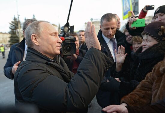Рабочая поездка президента РФ В.Путина в Свердловскую область