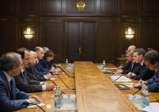 Встреча председателя Госдумы РФ С.Нарышкина с главой МИД Сирии В.Муаллемом