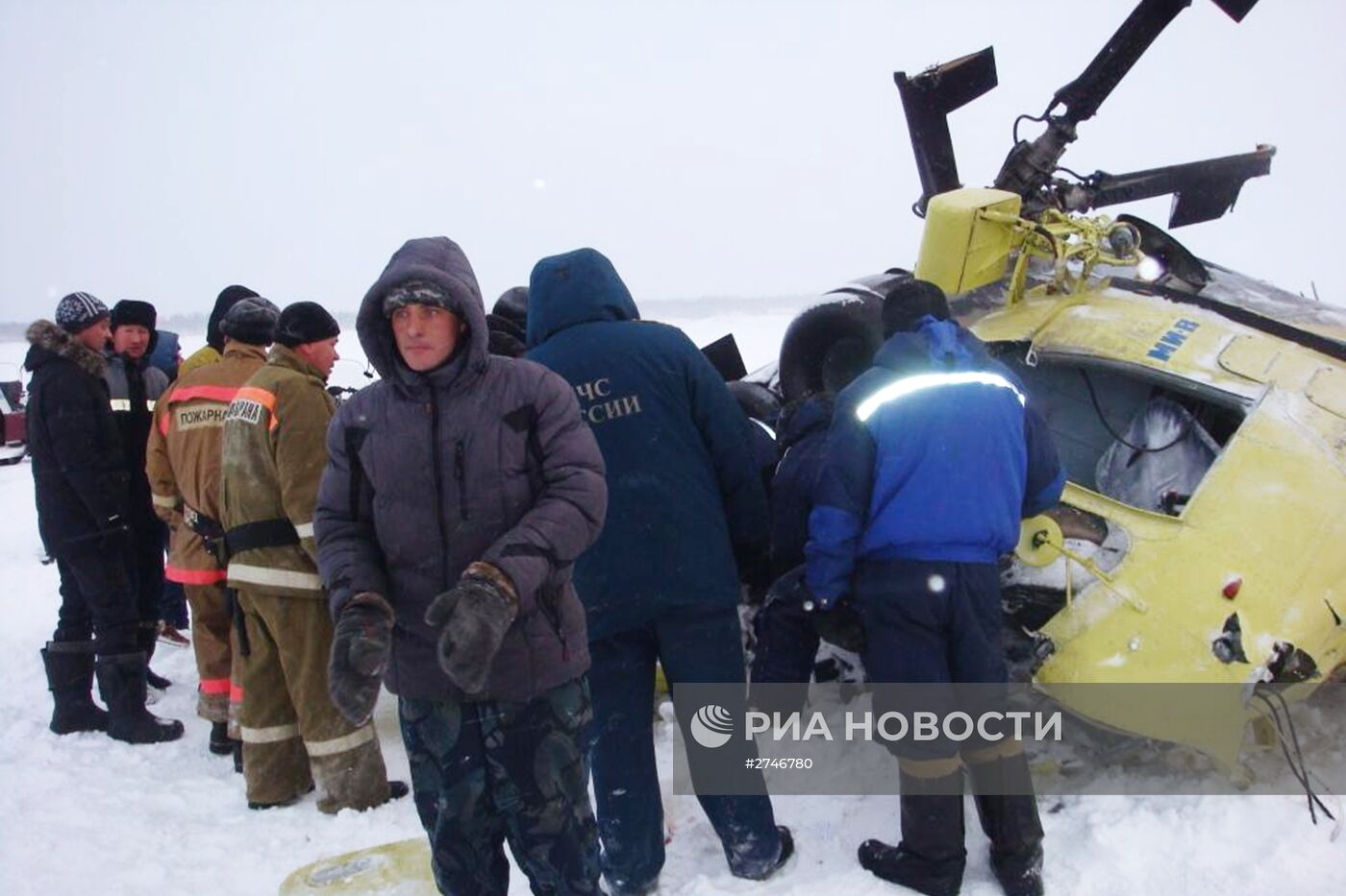 Крушение вертолета Ми-8 в Красноярском крае