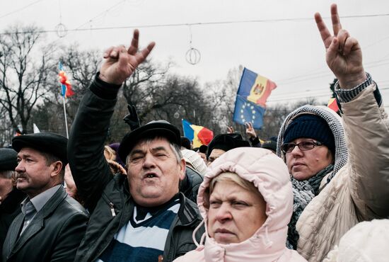 Антиправительственные протесты в Кишиневе