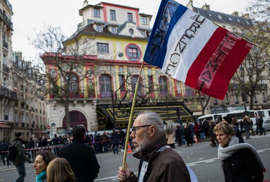 Беспорядки во время протестных экологических акций в Париже