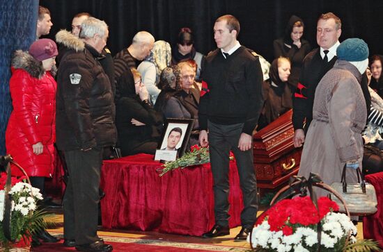 Похороны сотрудников компании "Волга-Днепр" в Ульяновске