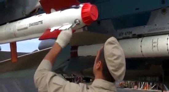 Подготовка и боевые вылеты Су-34, вооруженных ракетами "воздух-воздух"