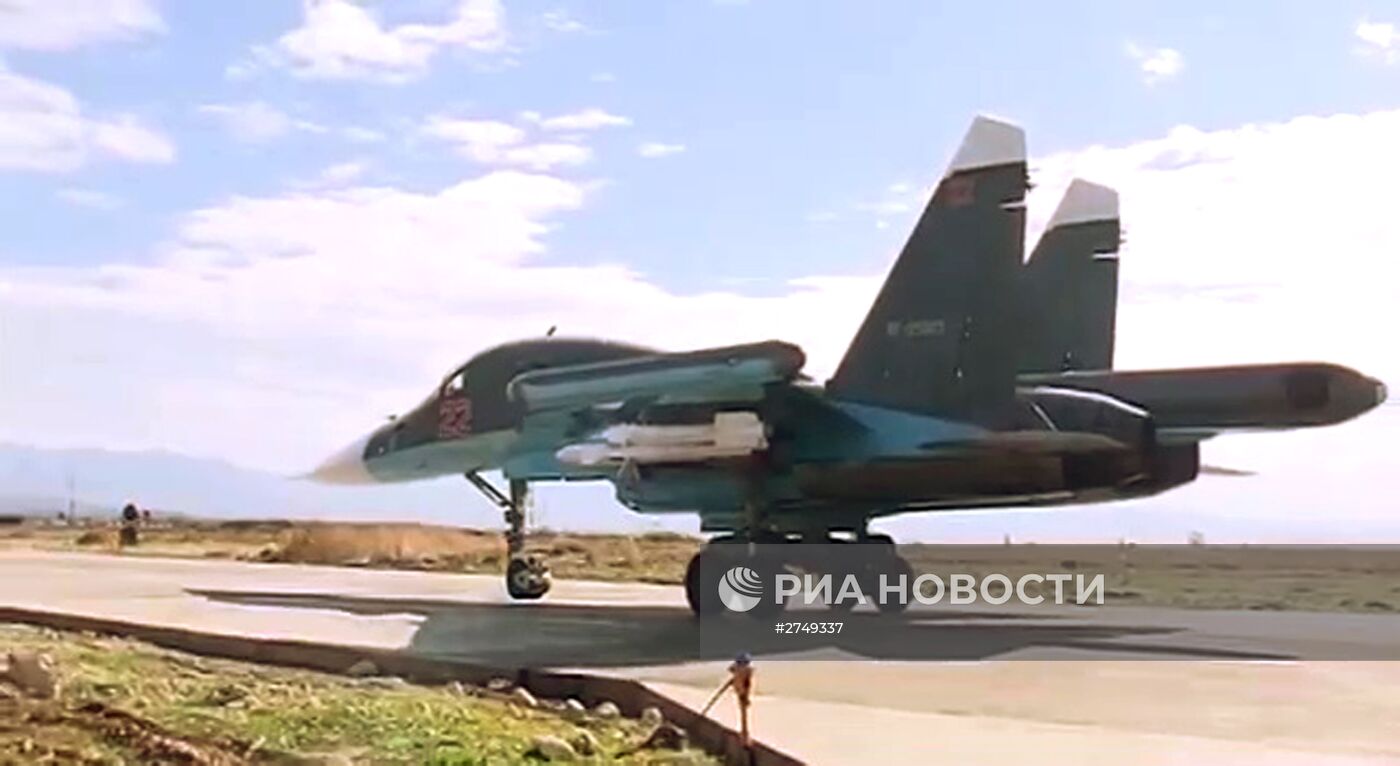 Подготовка и боевые вылеты Су-34, вооруженных ракетами "воздух-воздух"