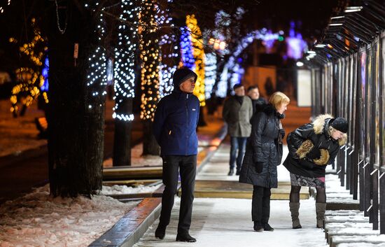 Новогодняя иллюминация в Москве