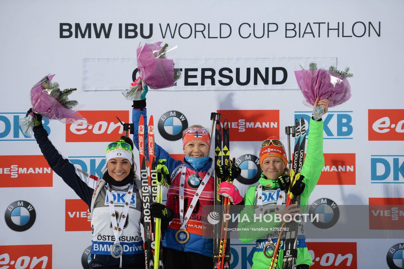 Биатлон. I этап Кубка мира. Женщины. Гонка преследования