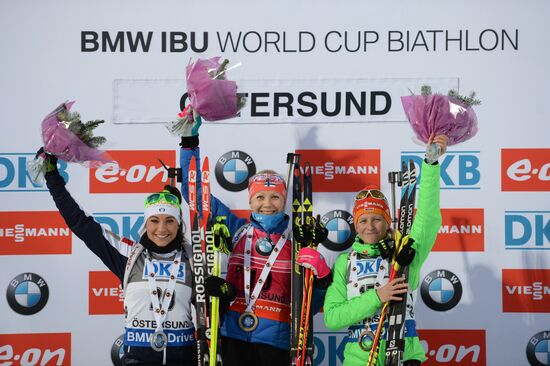 Биатлон. I этап Кубка мира. Женщины. Гонка преследования