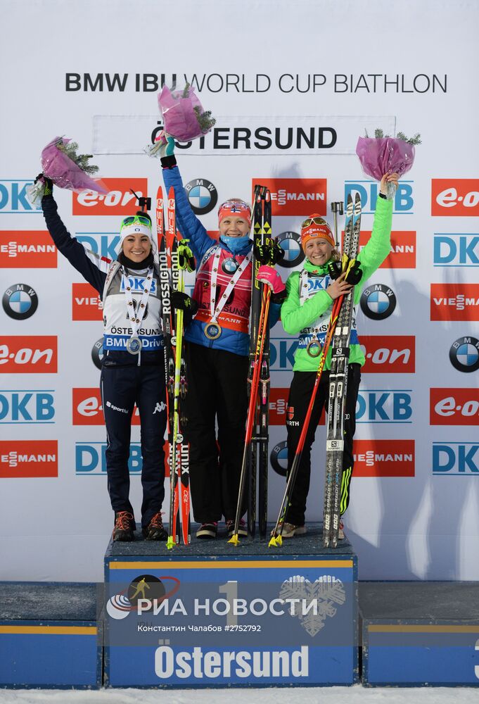 Биатлон. I этап Кубка мира. Женщины. Гонка преследования