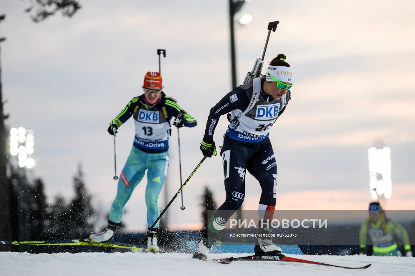 Биатлон. I этап Кубка мира. Женщины. Гонка преследования