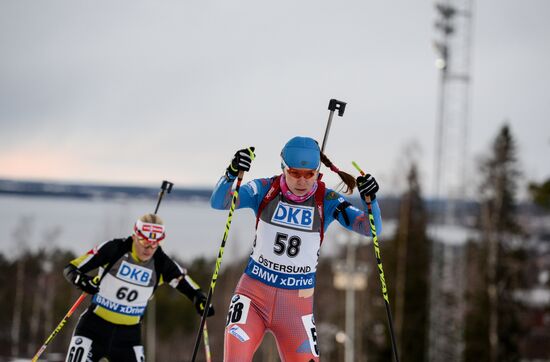 Биатлон. I этап Кубка мира. Женщины. Гонка преследования