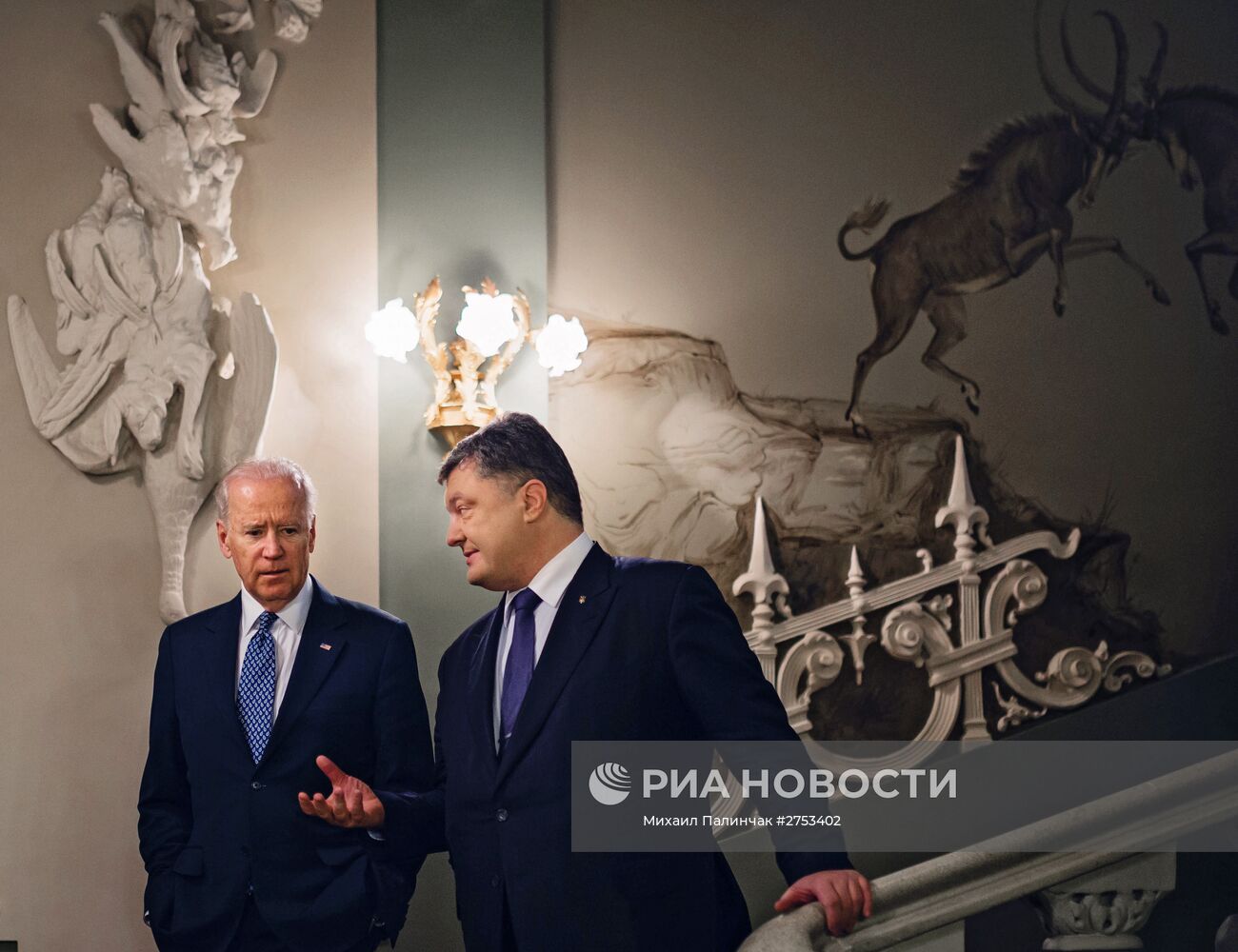 Встреча президента Украины П.Порошенко и вице-президента США Д.Байдена