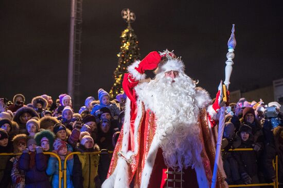 Дед Мороз из Великого Устюга прибыл в Омск