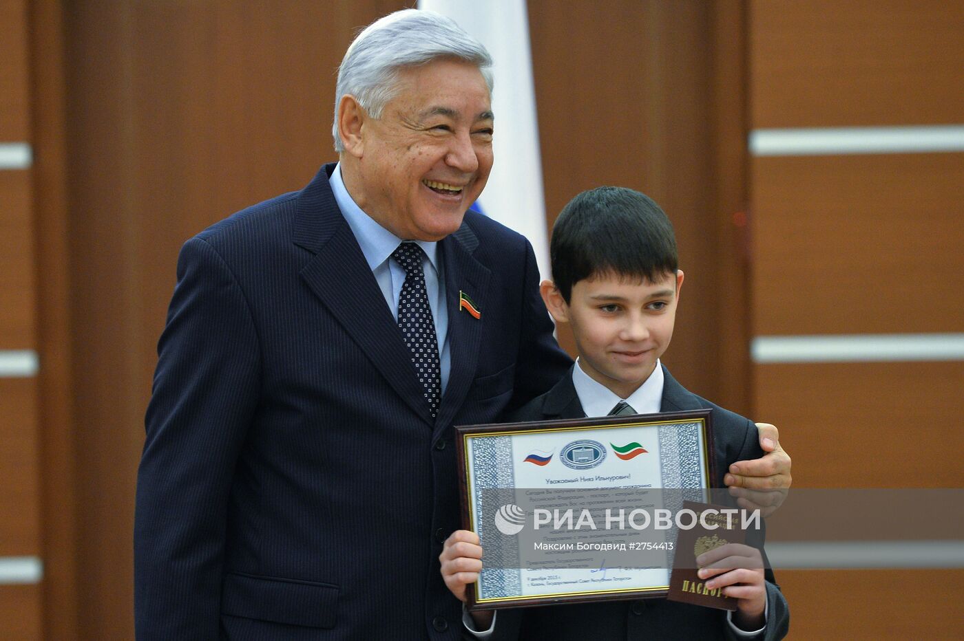 Торжественное вручение паспортов в Казани