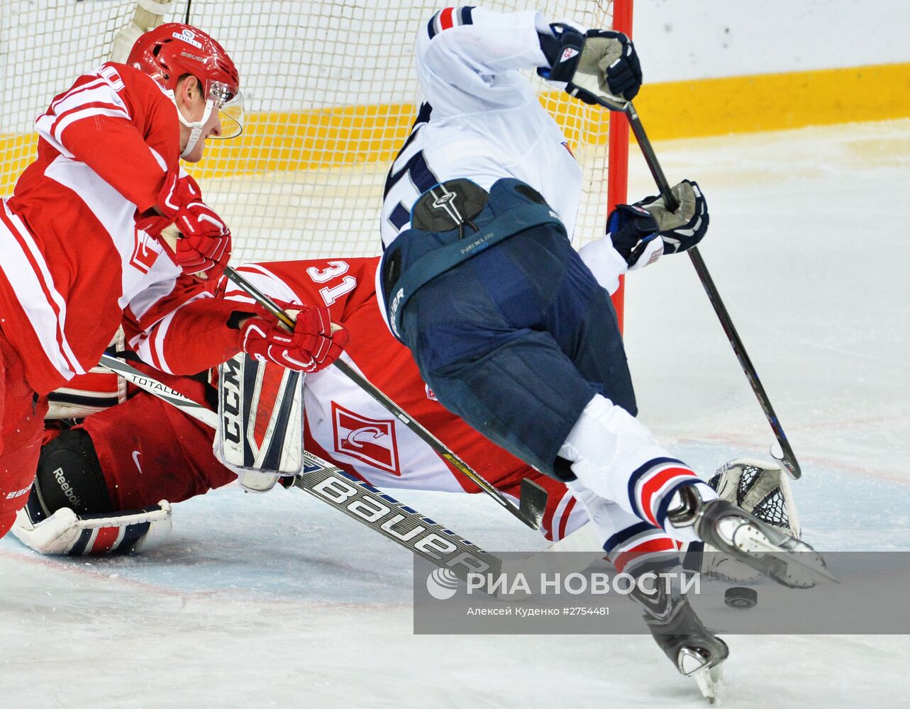Хоккей. КХЛ. Матч "Спартак" - "Металлург" (Магнитогорск)