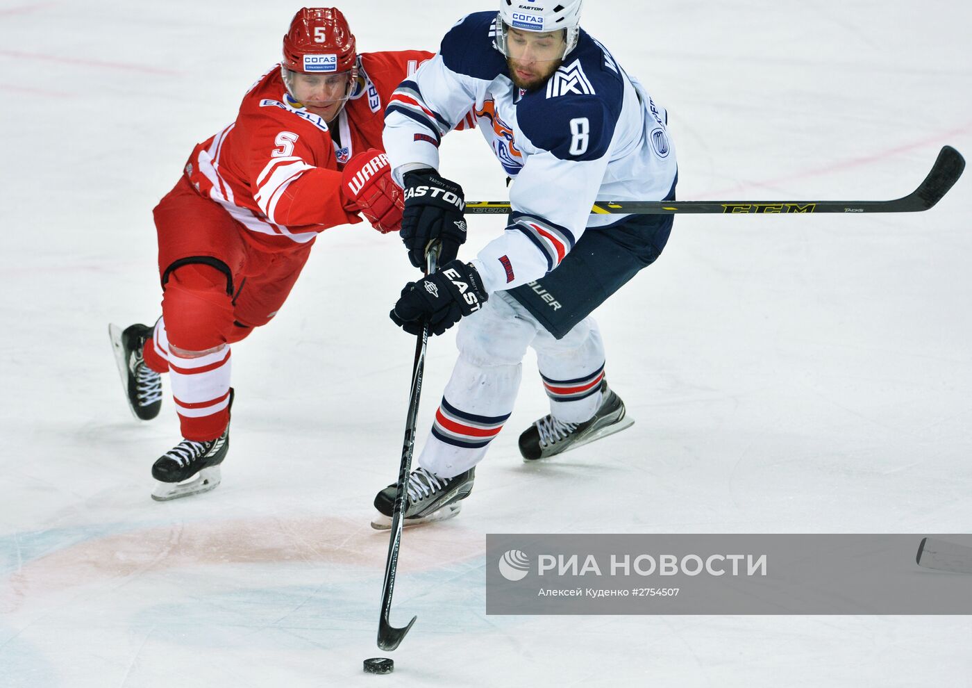 Хоккей. КХЛ. Матч "Спартак" - "Металлург" (Магнитогорск)