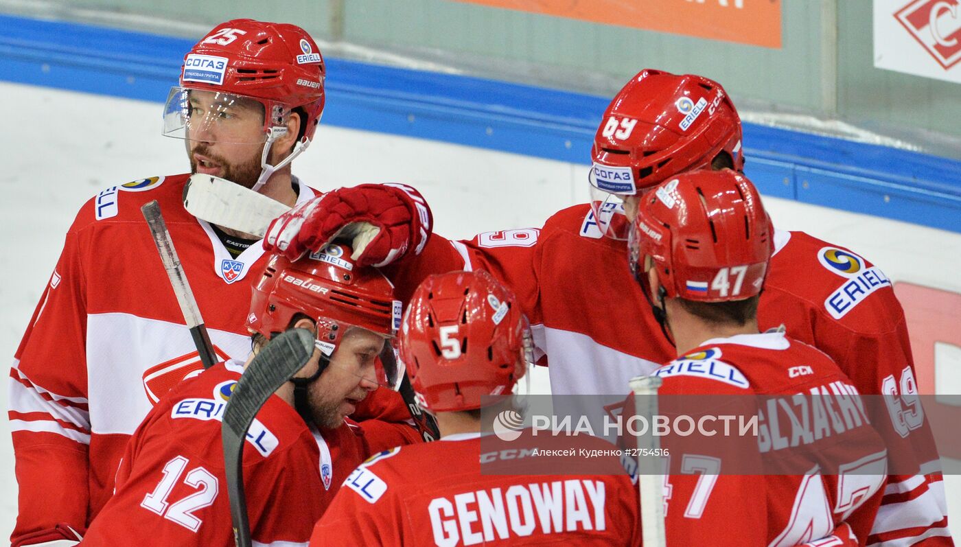 Хоккей. КХЛ. Матч "Спартак" - "Металлург" (Магнитогорск)