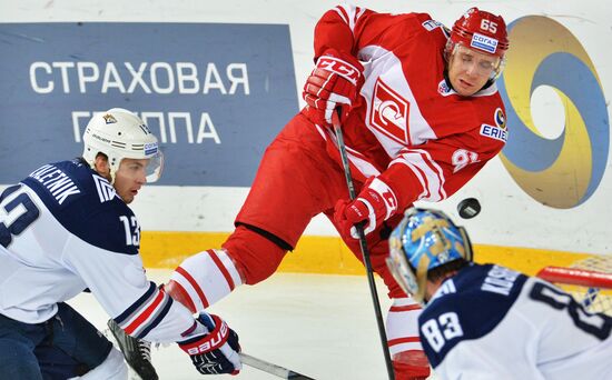 Хоккей. КХЛ. Матч "Спартак" - "Металлург" (Магнитогорск)