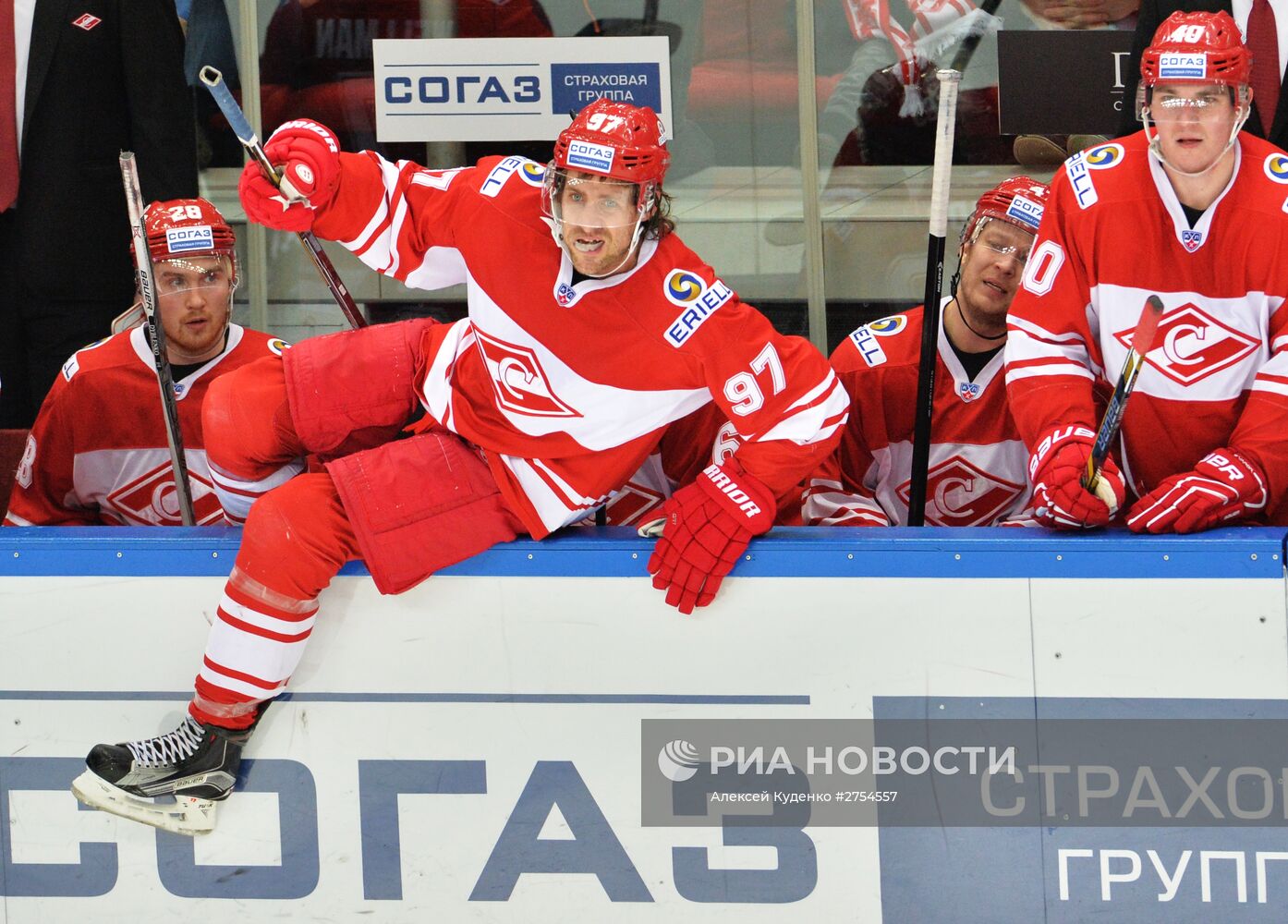 Хоккей. КХЛ. Матч "Спартак" - "Металлург" (Магнитогорск)