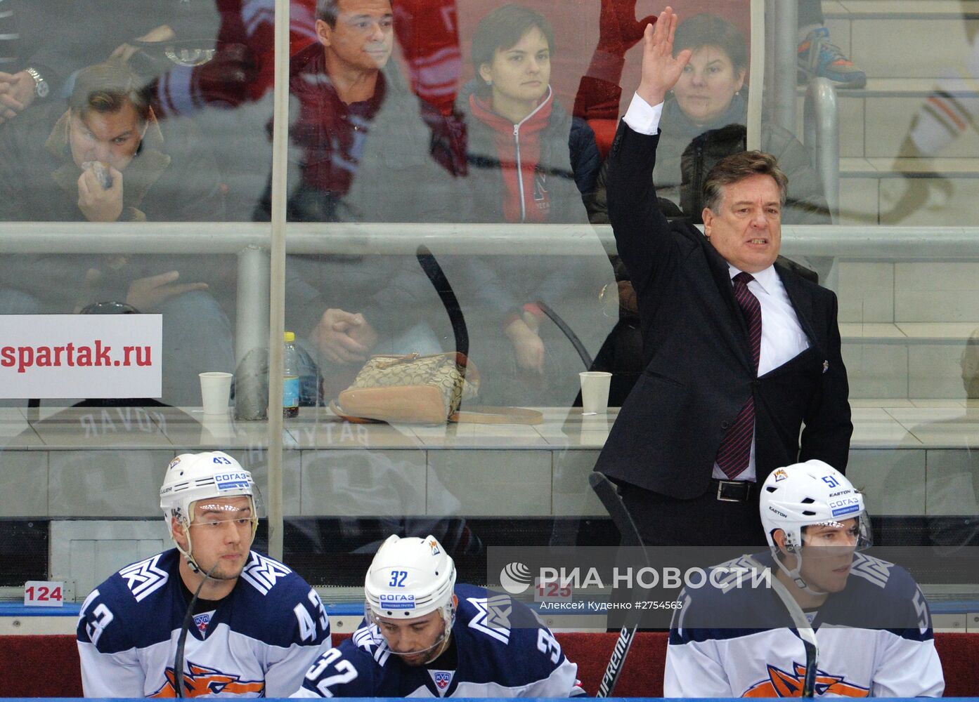 Хоккей. КХЛ. Матч "Спартак" - "Металлург" (Магнитогорск)