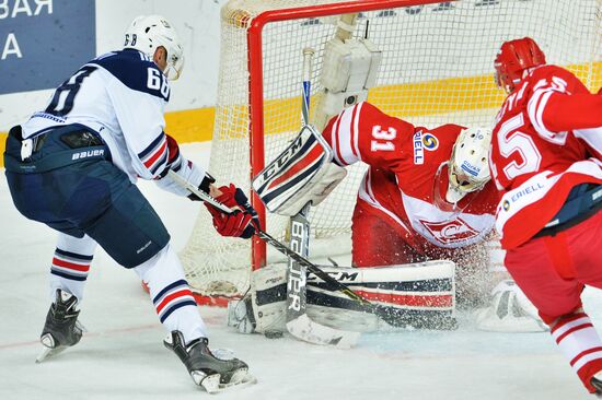 Хоккей. КХЛ. Матч "Спартак" - "Металлург" (Магнитогорск)