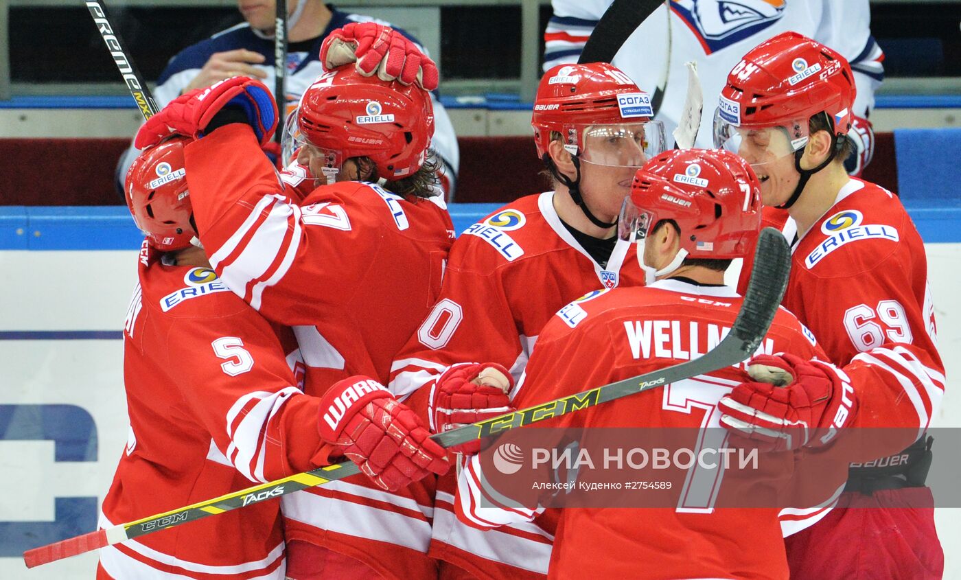 Хоккей. КХЛ. Матч "Спартак" - "Металлург" (Магнитогорск)